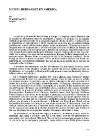Miguel Hernández en América / Elvio Romero  | Biblioteca Virtual Miguel de Cervantes