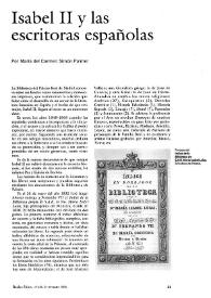 Isabel II y las escritoras españolas / por María del Carmen Simón Palmer | Biblioteca Virtual Miguel de Cervantes