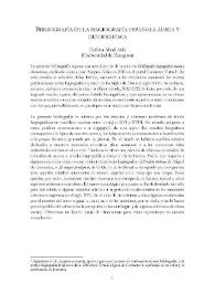Bibliografía de la hagiografía española áurea y dieciochesca  / Carlota Abad Asín | Biblioteca Virtual Miguel de Cervantes