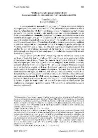 "Certos et speciales procuratores nostros": Les procuradories del braç reial a les Corts valencianes de 1314 / Vicent Baydal Sala | Biblioteca Virtual Miguel de Cervantes