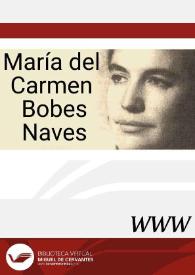 María del Carmen Bobes Naves | Biblioteca Virtual Miguel de Cervantes