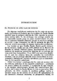 Introducción a Emilia Pardo Bazán, "Un viaje de novios" / Mariano Baquero Goyanes | Biblioteca Virtual Miguel de Cervantes