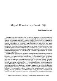 Miguel Hernández y Ramón Sijé / José Muñoz Garrigós | Biblioteca Virtual Miguel de Cervantes