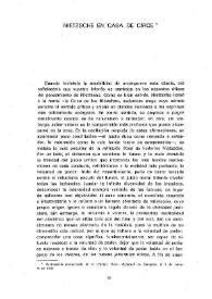 Nietzsche en casa de Circe      / Fernando Savater   | Biblioteca Virtual Miguel de Cervantes
