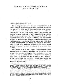Filosofía y pensamiento: su función en el exilio de 1939

 / José Luis Abellán   | Biblioteca Virtual Miguel de Cervantes