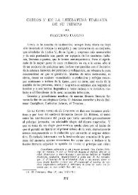 Carlos V en la literatura italiana de su tiempo / por Francesco Ugolini ; (versión castellana de Fernando Quiñones) | Biblioteca Virtual Miguel de Cervantes