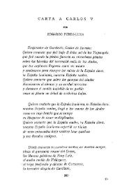 Carta a Carlos V / por Edgardo Pérez-Luna | Biblioteca Virtual Miguel de Cervantes