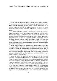1944: Dos caminos para la lírica española / Luis Antonio de Villena | Biblioteca Virtual Miguel de Cervantes