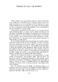 Fábulas de luz y sombra  / Ricardo Gullón | Biblioteca Virtual Miguel de Cervantes