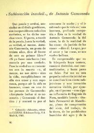 "Sublevación inmóvil", de Antonio Gamoneda / L. de L. | Biblioteca Virtual Miguel de Cervantes