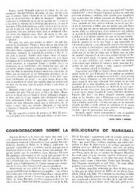 Consideracions sobre la bibliografia de Joan Maragall / Rafael Tasis | Biblioteca Virtual Miguel de Cervantes