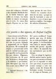"La poesía a dos aguas", de Rafael Laffón  / L. de L. | Biblioteca Virtual Miguel de Cervantes