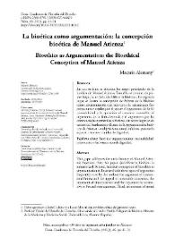 La bioética como argumentación: la concepción bioética de Manuel Atienza / Macario Alemany | Biblioteca Virtual Miguel de Cervantes