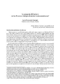 La pregunta del género en los procesos independentistas latinoamericanos / Lucía Provencio Garrigós | Biblioteca Virtual Miguel de Cervantes