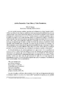 Adela Zamudio: Una obra y vida feminista / Willy O. Muñoz | Biblioteca Virtual Miguel de Cervantes