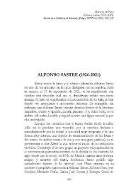 Alfonso Sastre (1926-2021) [necrológica] / Mariano de Paco | Biblioteca Virtual Miguel de Cervantes