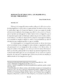 Inmigración internacional: Las mujeres en el reflujo inmigratorio / Ilana Peliciari Rocha | Biblioteca Virtual Miguel de Cervantes