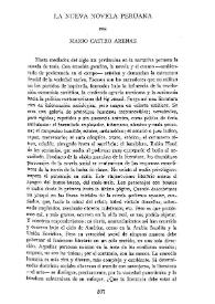 La nueva novela peruana  / por Mario Castro Arenas | Biblioteca Virtual Miguel de Cervantes