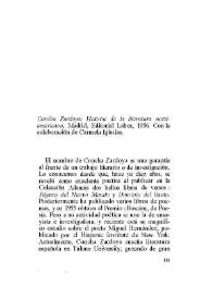 Concha Zardoya: "Historia de la literatura norteamericana", Madrid, Editorial Labor, 1956. Con la colaboración de Carmela Iglesias / J. L. Cano | Biblioteca Virtual Miguel de Cervantes