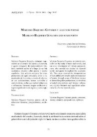 Mariano Baquero Goyanes y algunos poetas / Francisco Javier Díez de Revenga | Biblioteca Virtual Miguel de Cervantes
