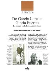 De García Lorca a Gloria Fuertes: la poesía en la Educación Infantil / María del Carmen Orive Marrero y Clara Járvoles | Biblioteca Virtual Miguel de Cervantes
