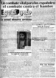 España popular : semanario al servicio del pueblo español. Año III, núm. 116, 8 de enero de 1943 | Biblioteca Virtual Miguel de Cervantes