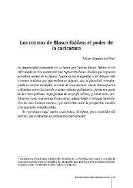 Los rostros de Blasco Ibáñez: el poder de la caricatura / Néstor Dámaso del Pino | Biblioteca Virtual Miguel de Cervantes