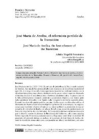 José María de Areilza, el reformista perdido de la Transición / Adrián Magaldi Fernández | Biblioteca Virtual Miguel de Cervantes