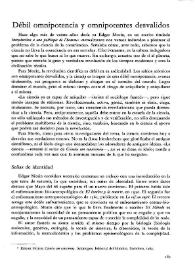 Débil omnipotencia y omnipotentes desvalidos / Isabel de Armas | Biblioteca Virtual Miguel de Cervantes