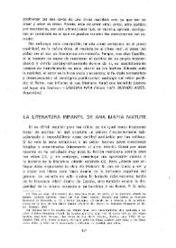La literatura infantil de Ana María Matute  / Nöel M. Valis | Biblioteca Virtual Miguel de Cervantes