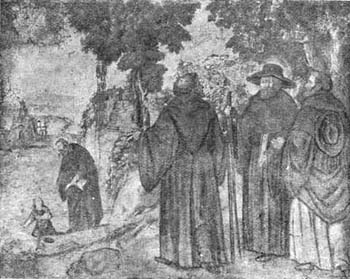 San Agustín y los monjes de Monte Pisano