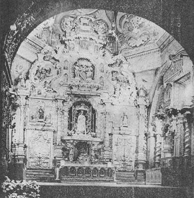 Convento de Santo Domingo.- Quito. Retablo mayor de la Capilla del Rosario