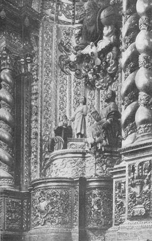 Figura 23.- Detalle del gran retablo de la capilla mayor
