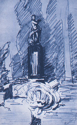 Dibujo  de Gustavo Adolfo Bécquer