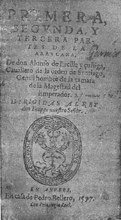 La Araucana,  1597