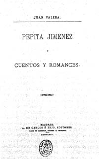 Primera página de la obra Pepita Jiménez