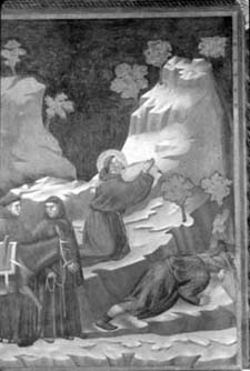 Giotto: Miracle de la font,    Basílica
de Sant Francesc, Assís,            
1296-1298.