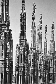 Catedral de Milà,   detall de les agulles, s. XV.