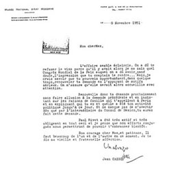 Documentos n.º 7 y 8: cartas de Jean
Cassou a Max Aub