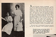 Fotografias de Adelina Gurrea Monasterio en su graduación de estudios secundarios en 1915.