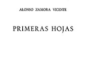 Portada de «Primeras hojas» (Madrid, Ínsula, 1955).