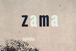 Portada de «Zama», Buenos Aires, Doble P, 1956 (Fuente: Biblioteca Pública General San Martín, Mendoza, Argentina)