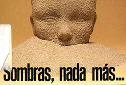 Portada de «Sombras, nada más...», Madrid, Alianza, 1985 (Fuente: Biblioteca de la Agencia Española de Cooperación Internacional para el Desarrollo - AECID)