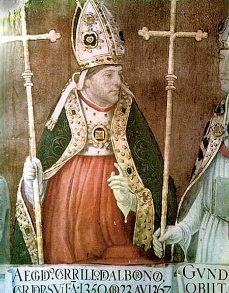 Cardenal Albornoz, por Juan de Borgoña. Sala Capitular de la Catedral de Toledo.