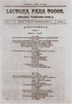 Publicación del nocturno «Una noche» en la revista «Lectura Para   Todos» de Cartagena, agosto 1894 (Biblioteca Virtual de la República)