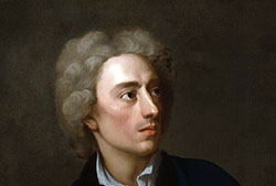 Retrato de Alexander Pope (Londres, 1688-1744) hacia 1727, por Michael Dahl. Es uno de los poetas más reconocidos del siglo XVIII. Fuente: Wikipedia, National Portrait Gallery (Londres).