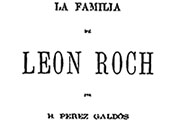 Portada de «La familia de León Roch», Madrid, Imprenta y Litografía de La Guirnalda, 1878.