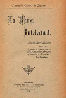 Portada de «La mujer intelectual», Madrid, Imprenta del Asilo de Huérfanos del Sagrado Corazón de Jesús, 1901.