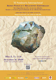 Cartel del IX Seminario Internacional Redes públicas y relaciones editoriales