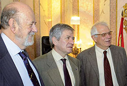 Los tres presidentes españoles que, hasta la fecha, ha tenido el Parlamento Europeo: José María Gil-Robles (1997-1999), Enrique Barón (1989-1992) y Josep Borrell (2004-2007).